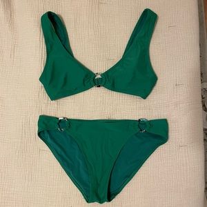 Aerie loophole green bikini. Size large